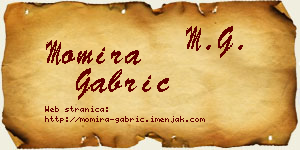 Momira Gabrić vizit kartica
